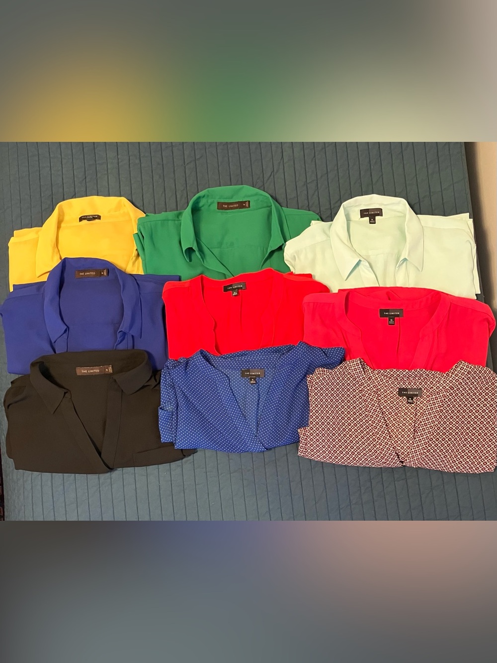 Set of 9, The Limited long sleeve blouses, XL